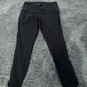 Lululemon cropped snakeskin laser cut leggings